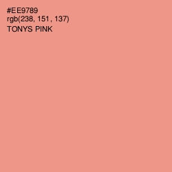 #EE9789 - Tonys Pink Color Image